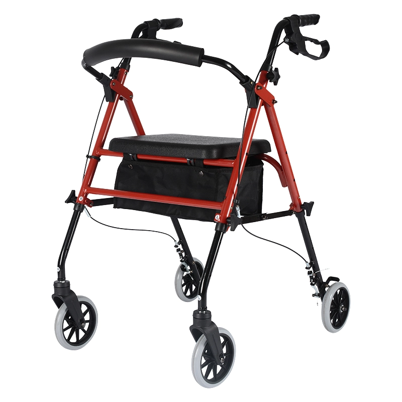 Walker rollator lipat dengan kursi