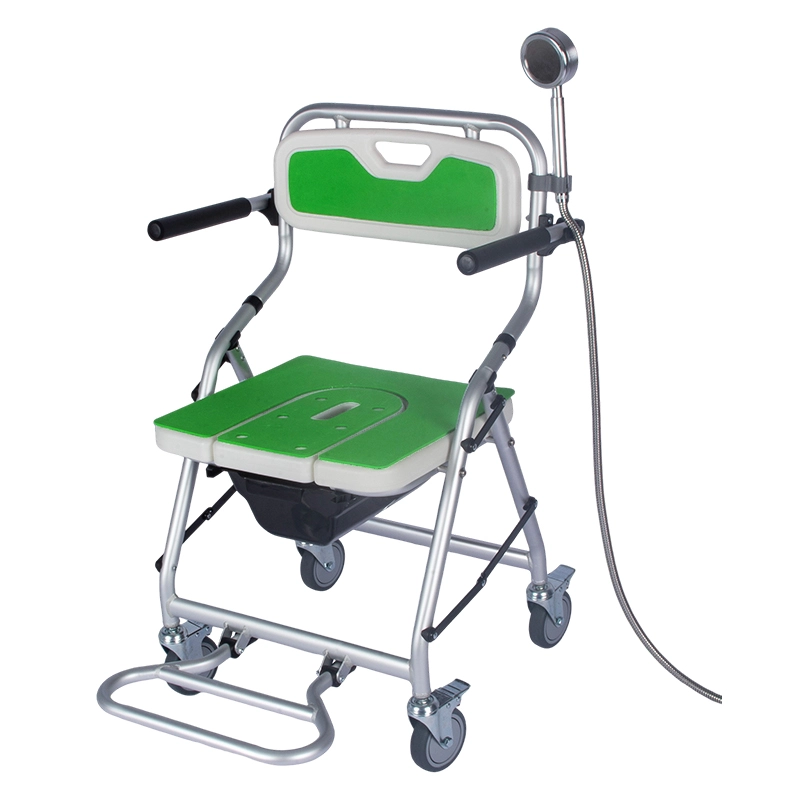 Foldable Toilet Shower Commode Chair
