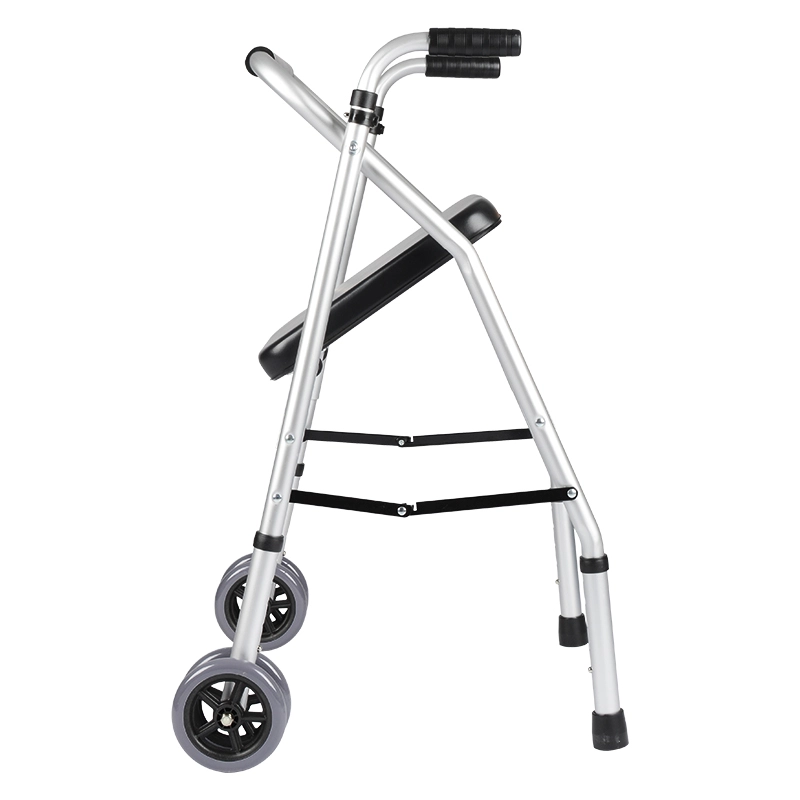 Dual Wheel Walk Aid With Seat Dual Wheel Walk Aid With Seat